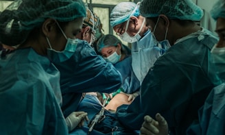 doctor performing operation