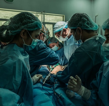 doctor performing operation