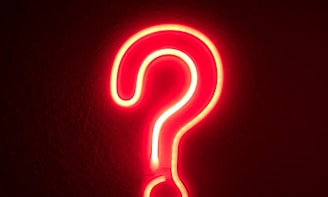 red letters neon light